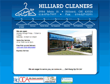 Tablet Screenshot of hilliarddrycleaners.com